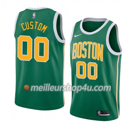 Maillot Basket Homme Boston Celtics Personnalisé 2018-19 Nike Vert Swingman